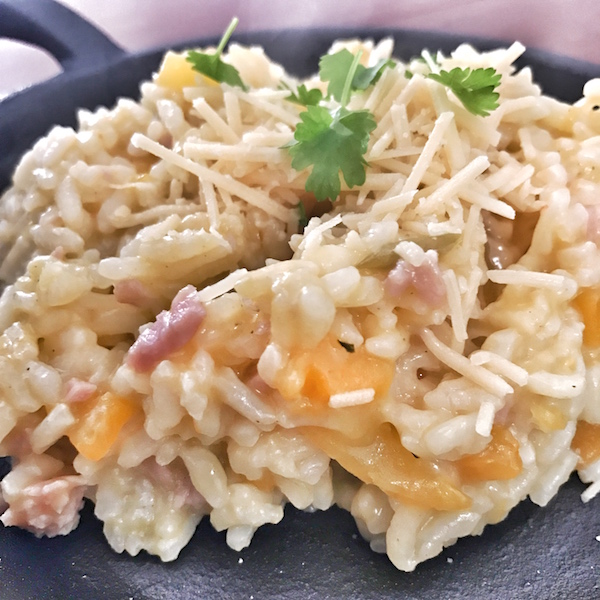 Pumpkin and Bacon Risotto