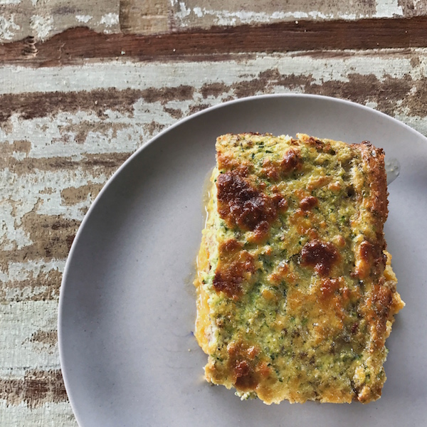 Bacon and Zucchini Slice