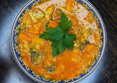 Thai Sweet Potato and Seafood Soup