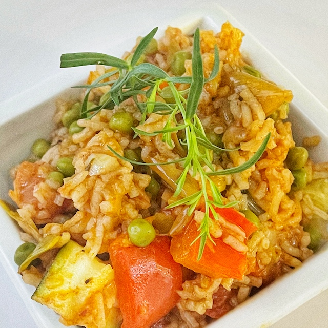 Vegetable Pilaf (extra time dish)